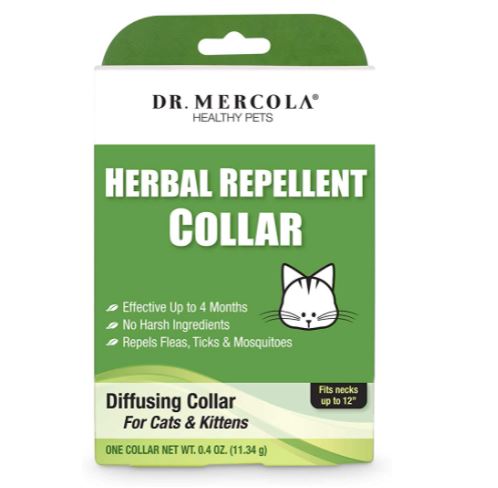 best flea collar for cats: Dr. Mercola Herbal Repellent Collar for Cats & Kittens