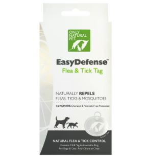best flea collar for cats: Only Natural Pet EasyDefense Flea & Tick Tag
