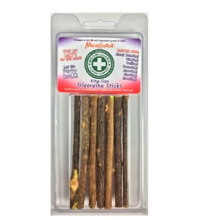 chew toys for cats: Meowijuana King Sized Silvervine Cat Sticks