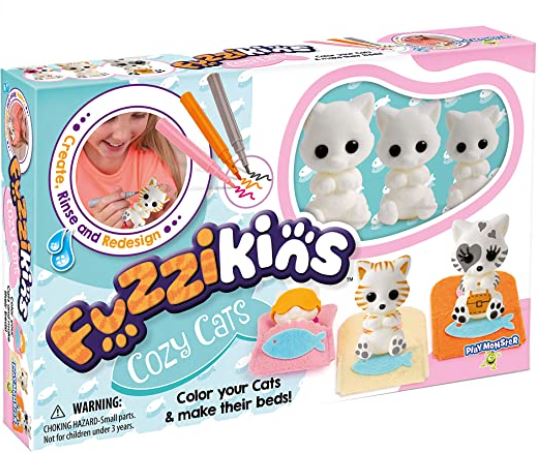 Cats Toys for Kids: Fuzzikins Cozy Cats Craft Playset