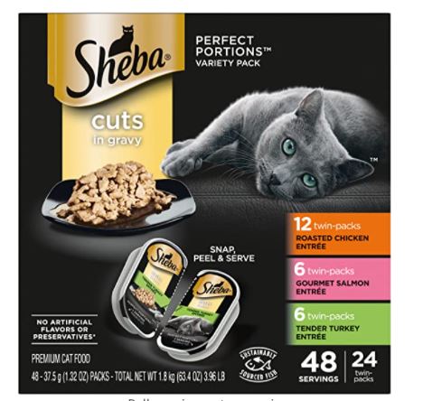 Best cat food for older cats with bad teeth: Sheba Perfect Portions Cuts in Gravy Wet Cat Food